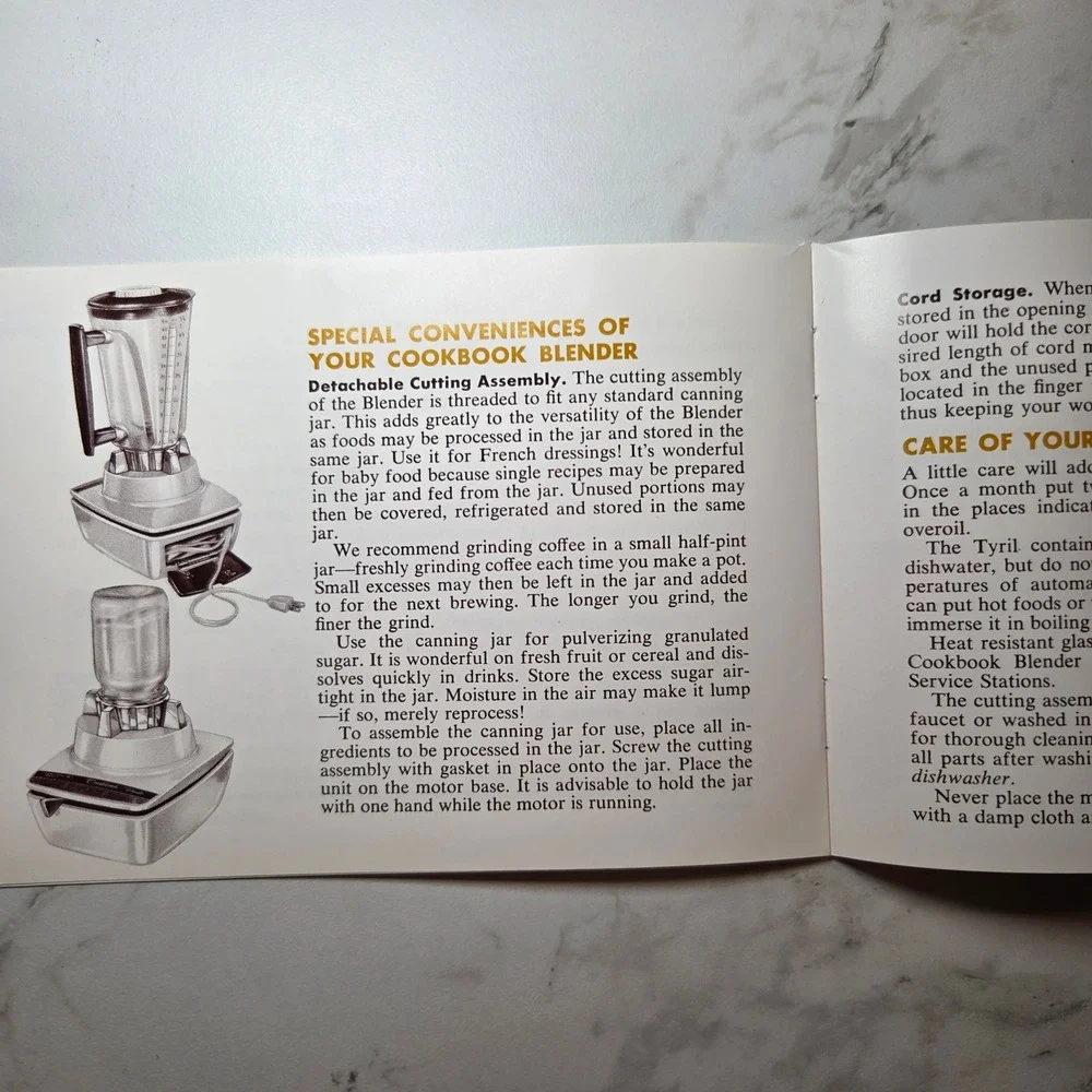Hamilton Beach Deluxe Seven Speed Cookbook Blender Manual Vintage